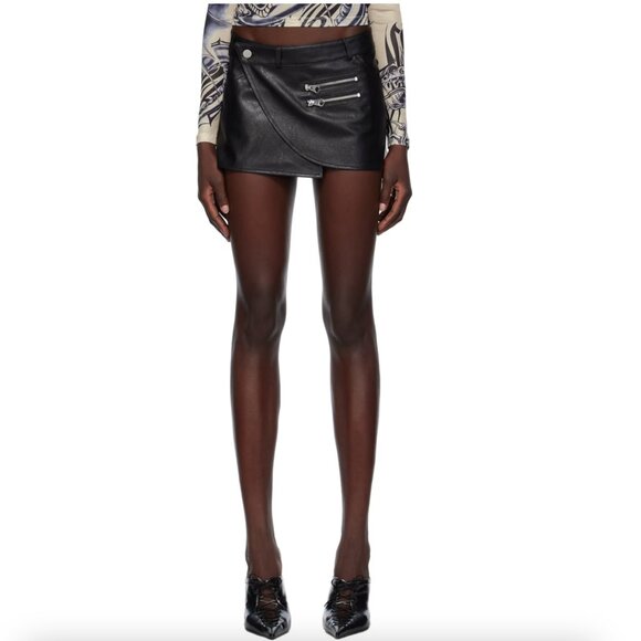 Miaou Faux Leather 'Hunter' Skirt - Picture 2 of 11